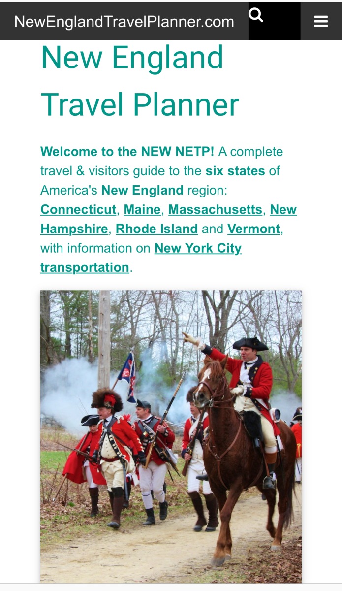 New England Travel Planner by Tom Brosnahan