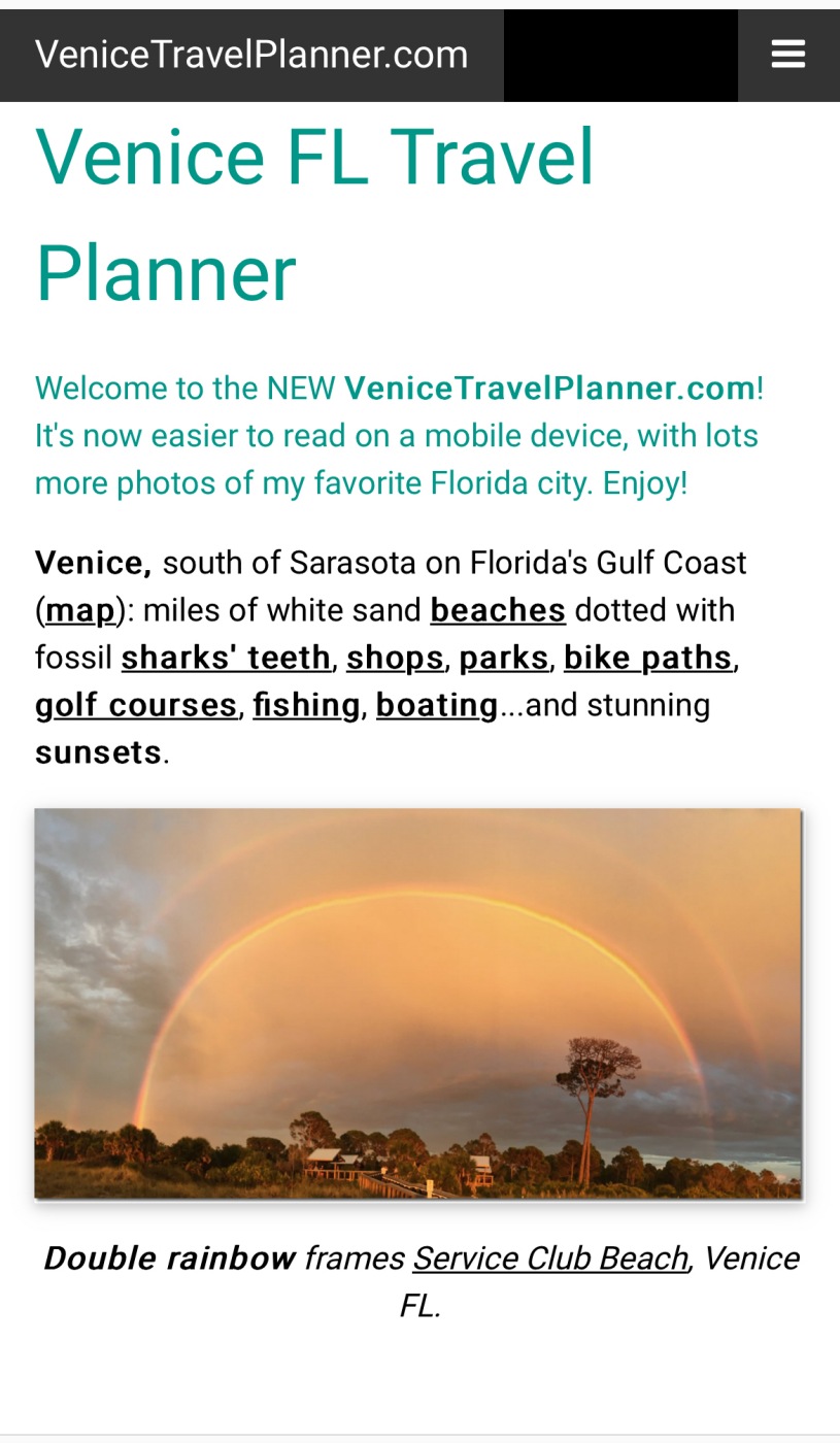 Venice FL Travel Planner by Tom Brosnahan